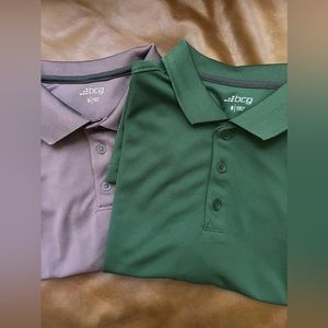 Bundle Set Of 2 Men’s Polo, BCG, Collared, Short Sleeves, Size S